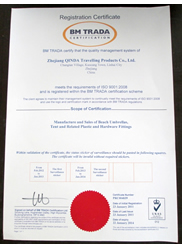 BM TRADA 认证证书 英文